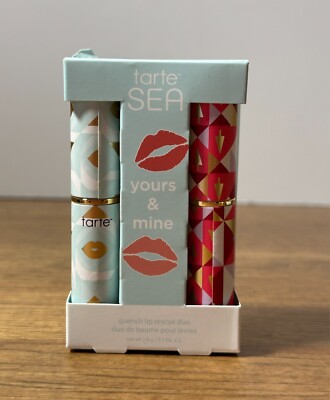 Tarte Rainforest of the Sea Quench Lip Rescue Balm ROSE & WISH New Damaged READ!