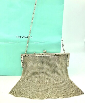 sterling silver mesh purse