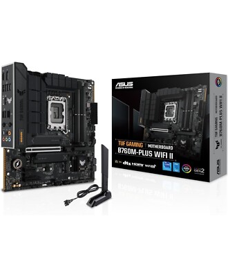 Asus TUF Gaming B760M-PLUS WiFi II B760 LGA 1700 mATX Motherboard - BRAND NEW 