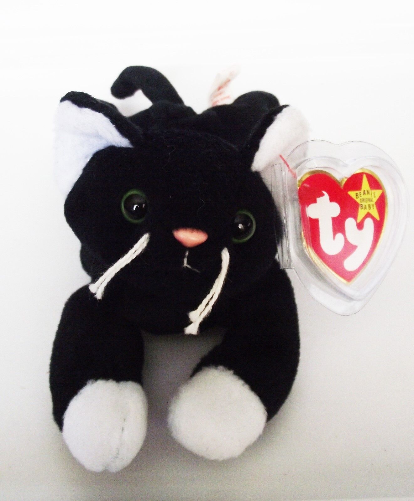 TY BEANIE BABY ZIP WHITE PAWS PVC ERRORS 4TH GEN HANG TAG TY BEANIE BABY ZIP WHITE PAWS PVC ERRORS 4TH GEN HANG TAG