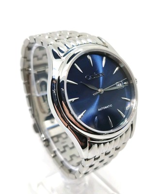 Cadisen 39mm Automatic Watch, Blue Sunburst Dial, Miyota 8215 Movement, All SS.