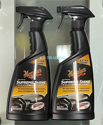 (2-Pk) Meguiar's Car INTERIOR SUPREME SHINE HI-GLOSS PROTECTANT w/ 3M SCOTCHGARD