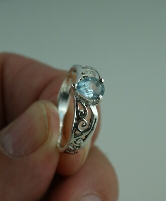 Sterling Silber Ring mit Topas  verschiedene Größen