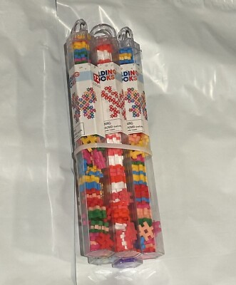 Lot of 5 Bullseye Playground Mini Hashtag Building Blocks 72 Pcs