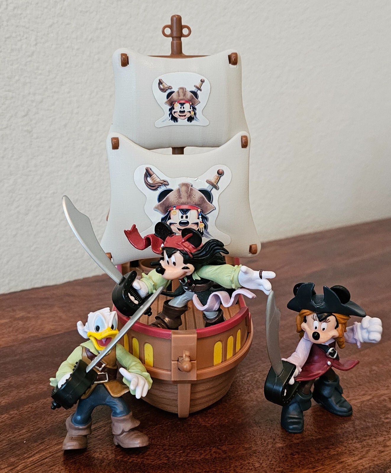 Disney Mickey and friends as Pirates of the Caribbean, boats Disney Mickey and friends as Pirates of the Caribbean, boats