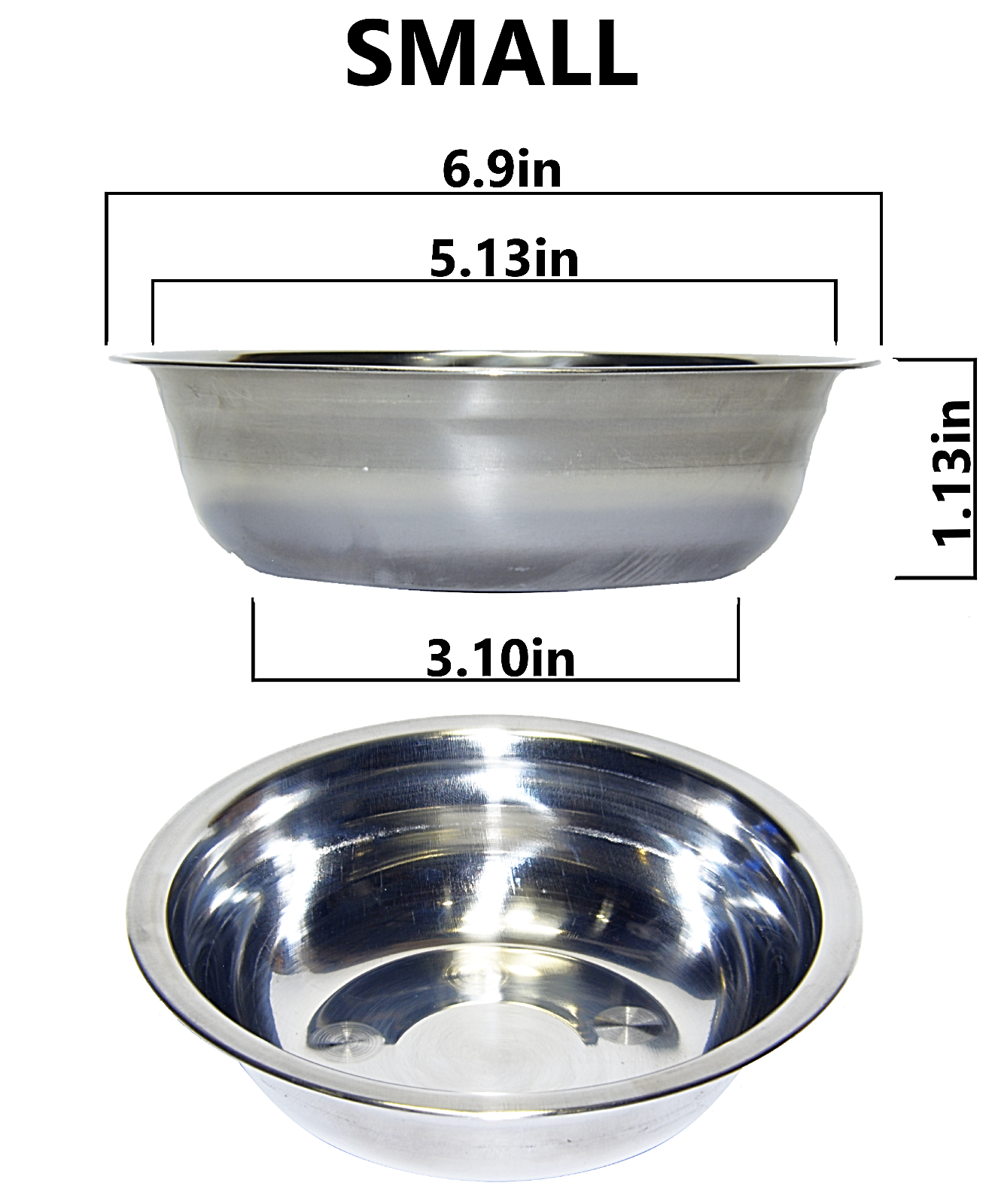 Set of 2 Dog Cat Pet Bowl Dish Metal STAINLESS STEEL New L XL XXL M S XS XXS