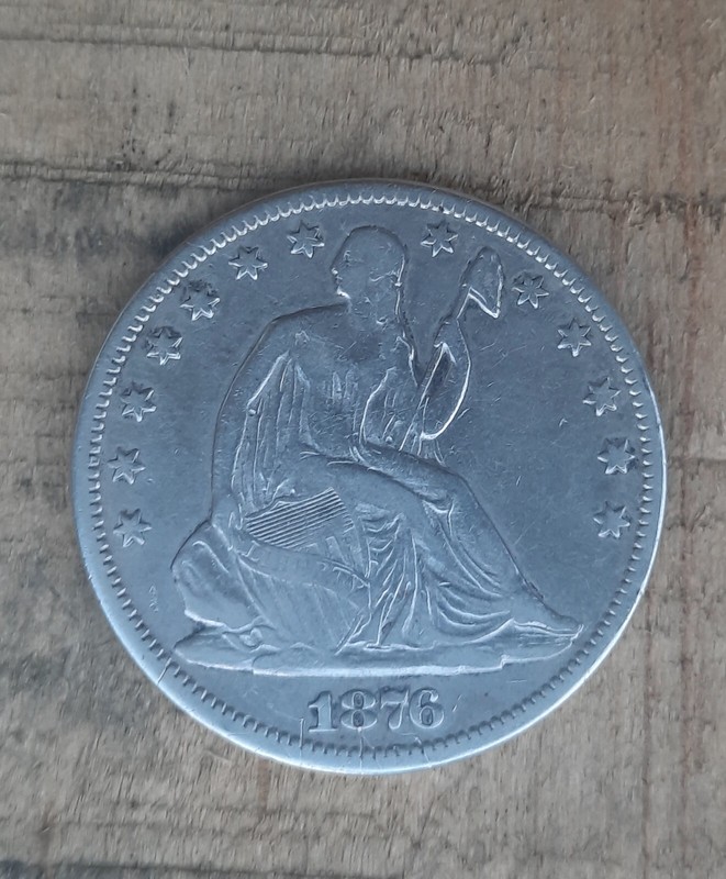 1876-CC Liberty Seated Half•High Grade! Rare Carson City Mint! Ships