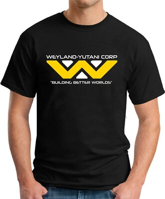 WEYLAND YUTANI CORP T-SHIRT >Alien Film Geeky Slogan Joke Nerd Gift Men's Top