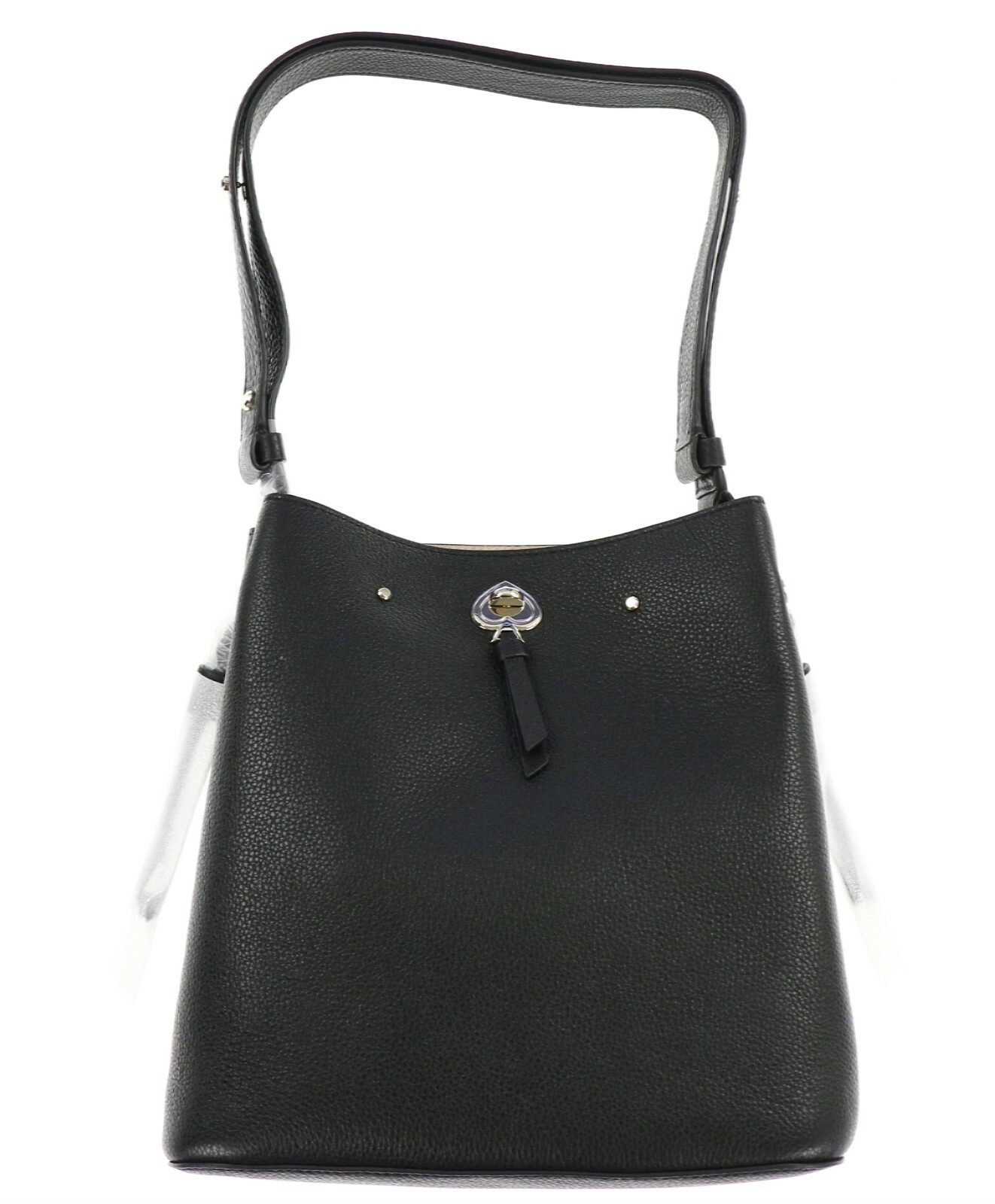 Kate Spade New York 250734 Womens Hobo Bag Leather Solid Black