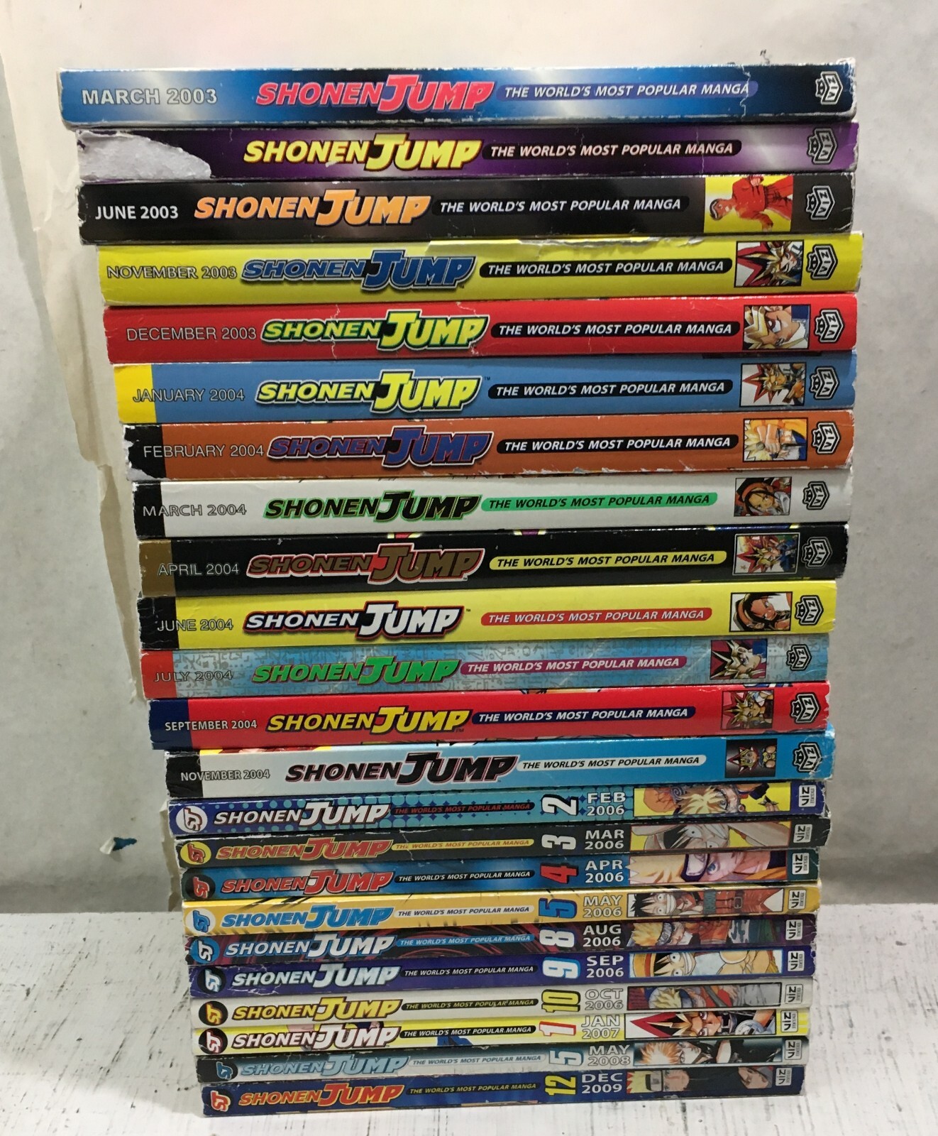 Lot of 23 Different Shonen Jump Magazine Manga English 2003