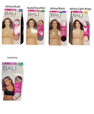 

Bali Womens Comfort Revolution Гибкий формирующий бюстгальтер без косточек, 2 шт. в упаковке