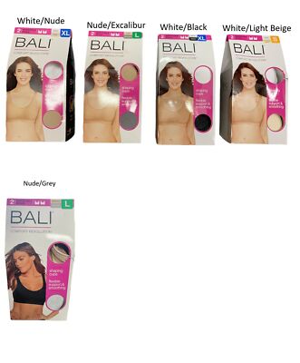 Bali Womens Comfort Revolution Гибкий формирующий бюстгальтер без косточек, 2 шт. в упаковке