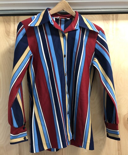 USAヴィンテージ KOLORTON  KORET OF CALFORNIAレア Vintage 1970's Kolortron by Koret Of California Striped