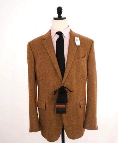 ジャケット・アウター Shinya Granhiert dark brown wool silk ZEGNA Men's Wool, Silk, and Linen Jacket | A.K. Rikk's
