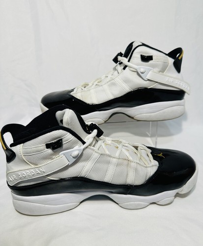 Nike Air Jordan 6 Rings Defining Moments White Black Ice Gold Size