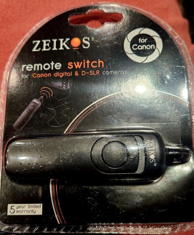 Zeikos Remote Switch for Canon Digital & SLR cameras 