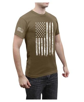 Rothco Men's Athletic Fit Distressed US Flag T-Shirt