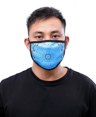 

Модная маска для лица Eternity BC/AD Paisley Bandana Blue, Синий