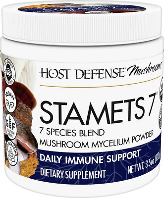 Порошок Fungi Perfecti/Host Defense Stamets 7 100 г (3,5 унции) порошка