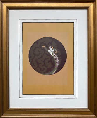 Erte ''La Jalousie'' New CUSTOM FRAMED Print Art Deco Design