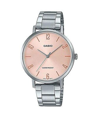Casio Analog Women's Stainless Steel Peach Dial Wrist Watch LTP-VT01D-4B2UDF