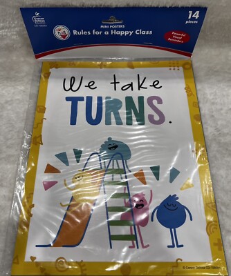 Carson Dellosa Education Mini Posters Rules For A Happy Class 14 Pieces
