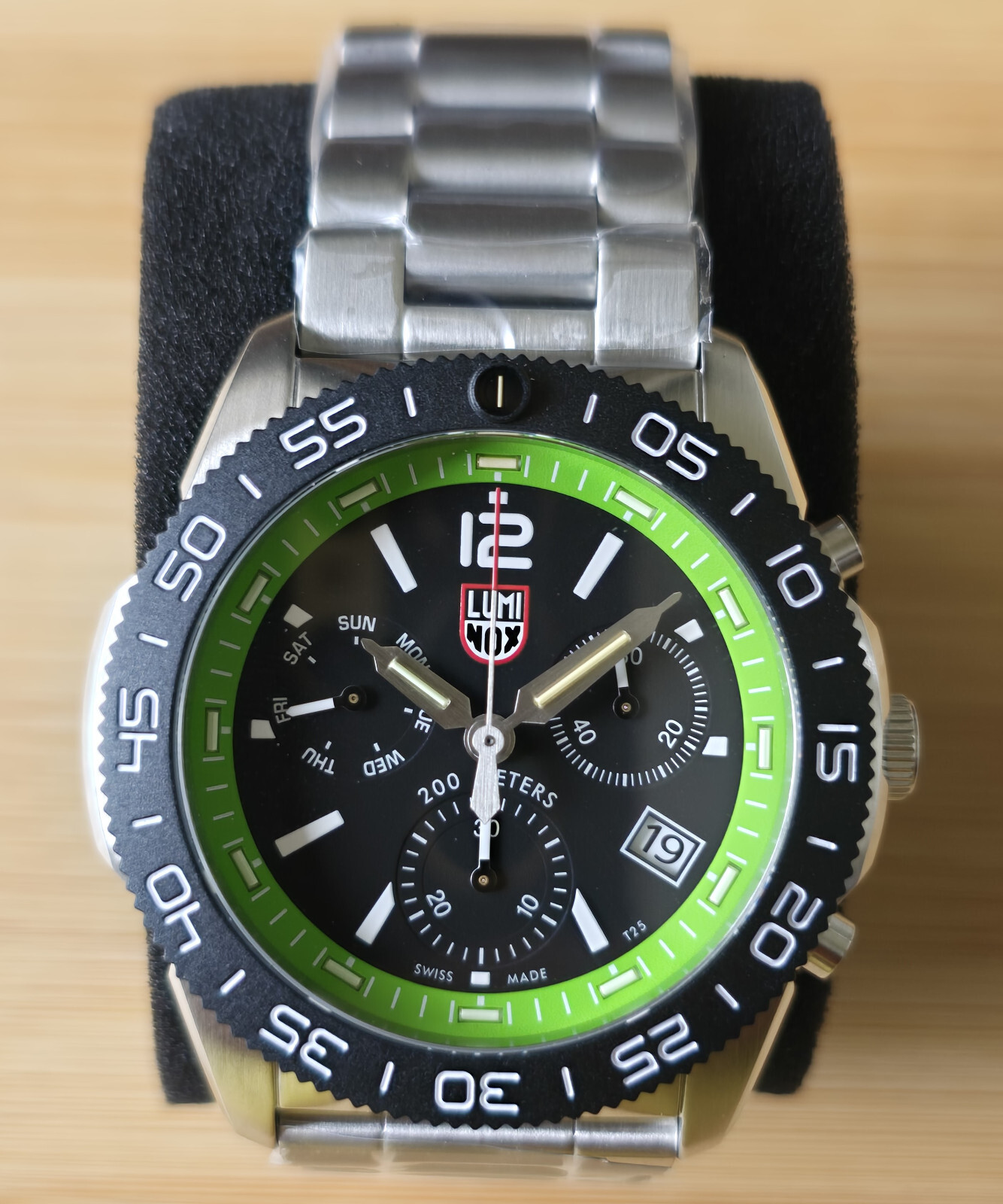 Pre-owned Luminox Pacific Diver Sapphire Black Dial Chronograph Men's Watch Xs.3157.nf.m
