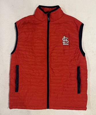 St. Louis Cardinals Puffer Vest SGA Stadium Giveaway Red STL Adult XL