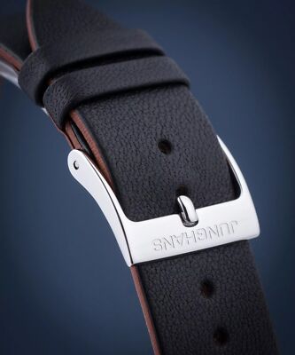 Pre-owned Junghans Auth  041/4771.00 Form C Chronograph Men's Wristwatch