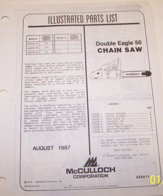 Mac 3516 mcculloch manual