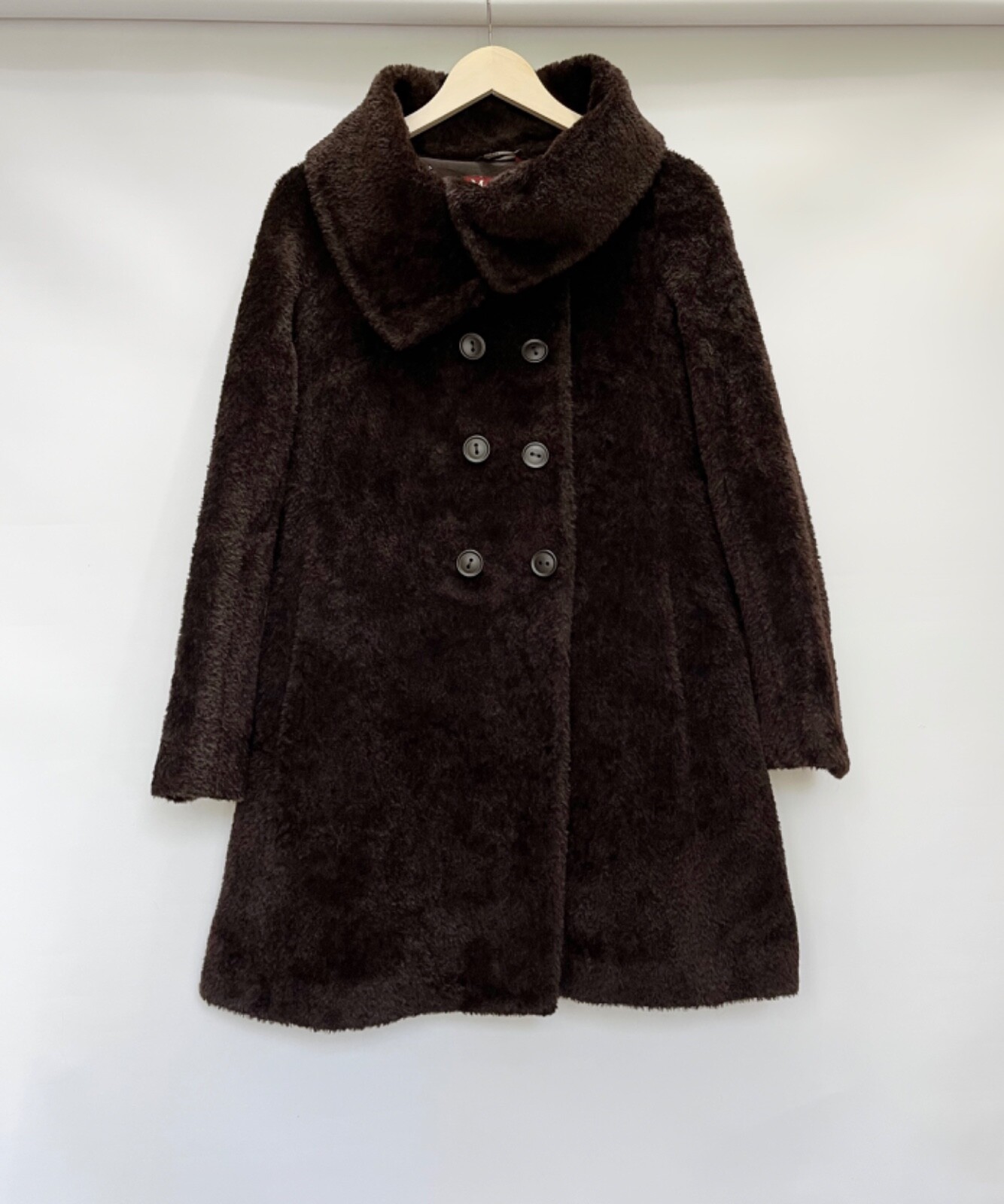 ジャケット・アウター S Max Mara CUCITO AMANO PURE NEW WOOL 38 Used Max Mara Cucito A Mano Fur Pocket Double Face Wool Coat