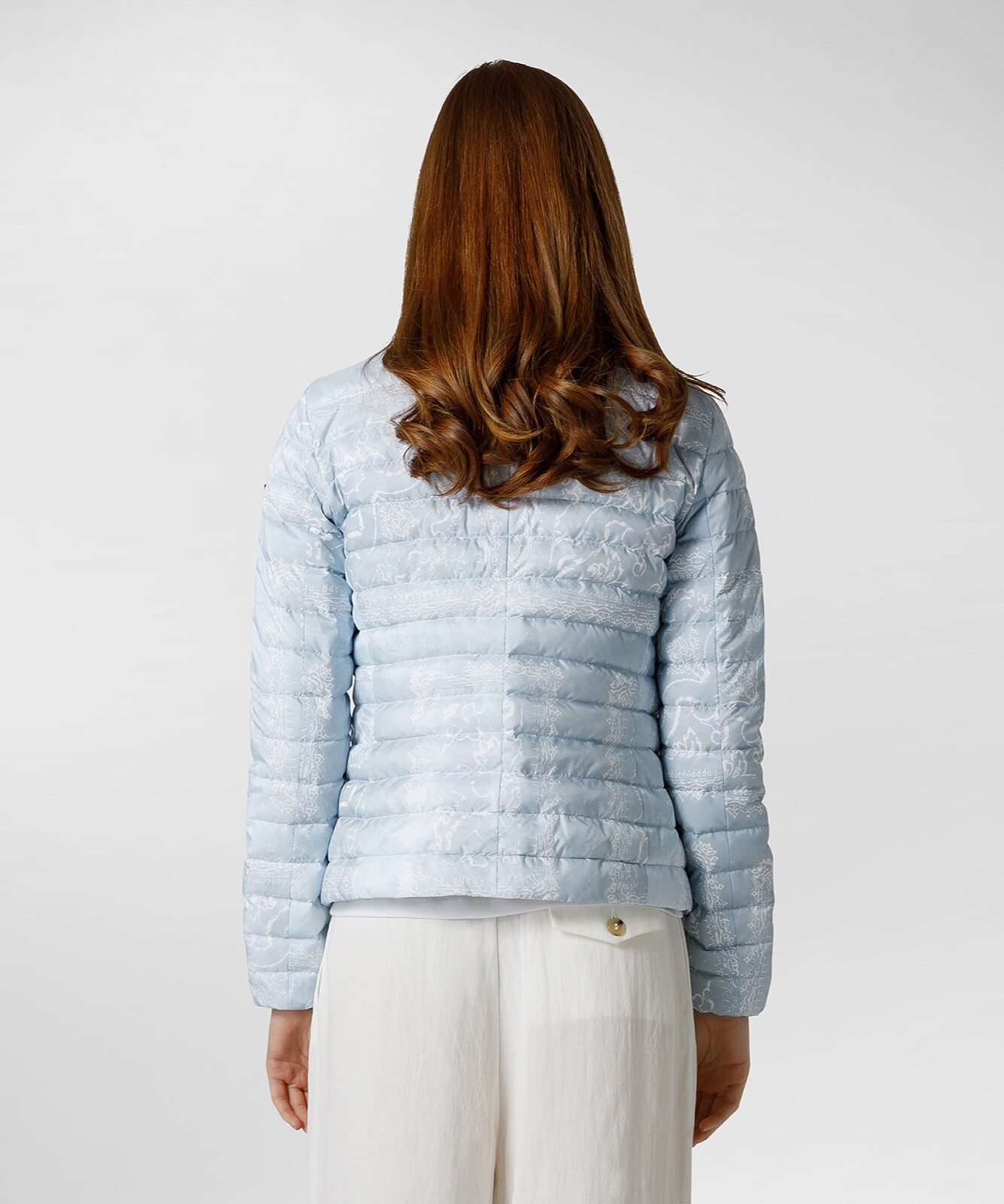 Pre-owned Peuterey Light Down Jacket Ladies In Bule/italian Fashion In Blue