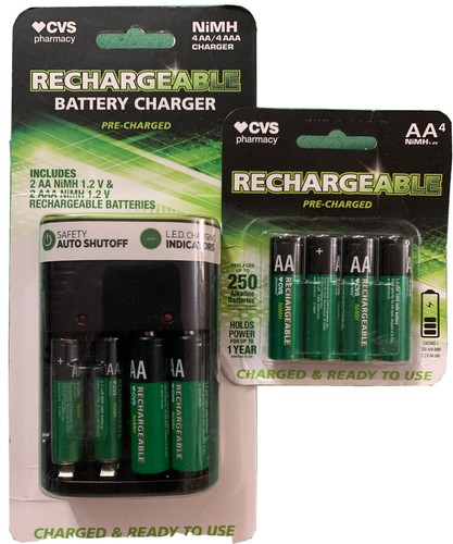 Charger - 2aa & Aaa Nimh 1.2v With  & 4 Aa