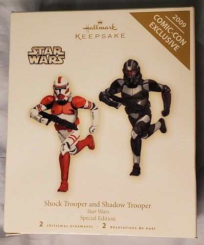 SDCC 2009 COMIC CON EXCLUSIVE Star Wars Shock  Shadow Trooper HALLMARK ORNAMENT