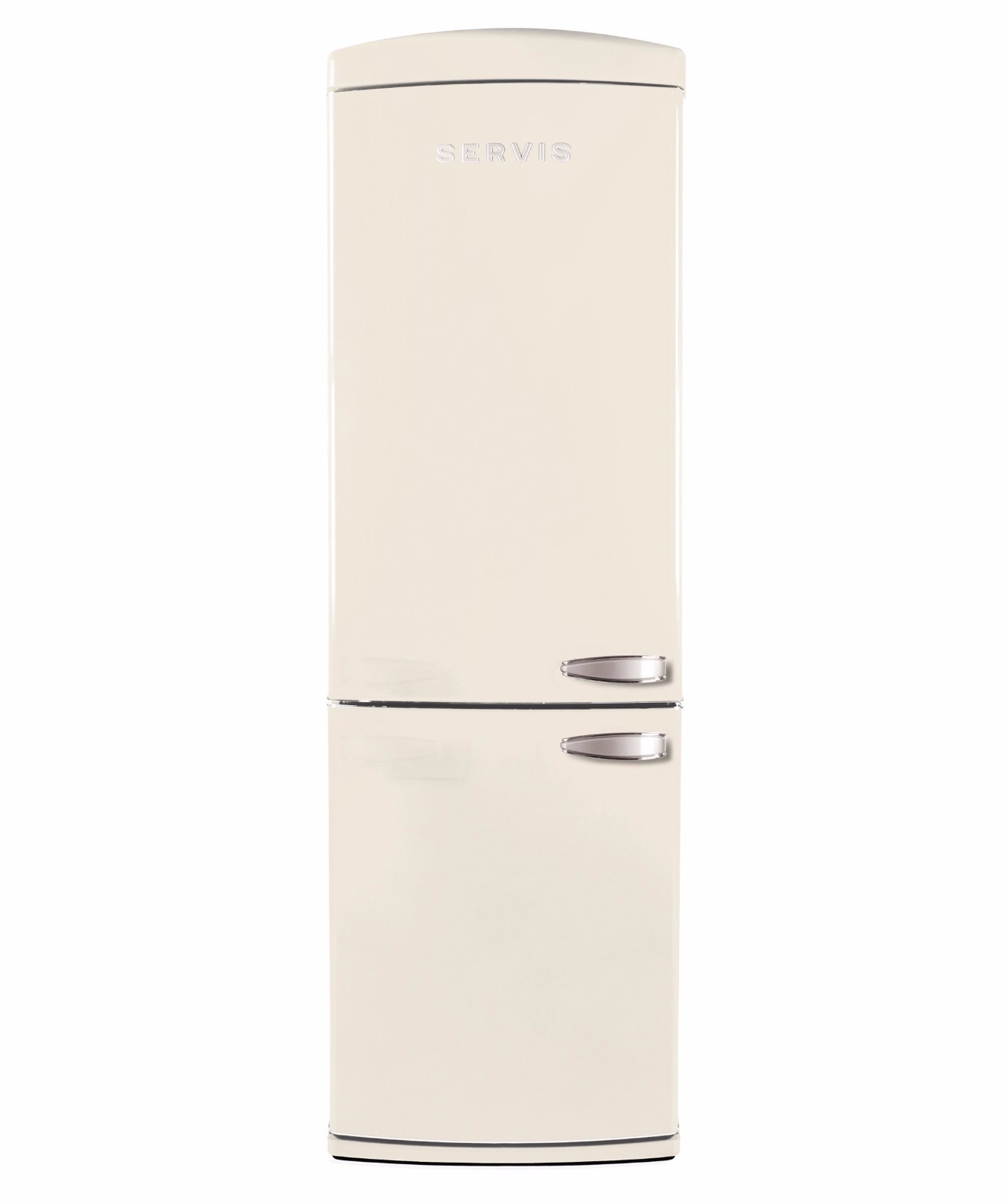 Servis C60185NFCL Left Hand Hinge Retro Cream Fridge Freezer, Grade A