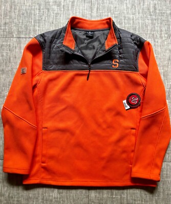 NWT Syracuse Orange Colosseum 1/4 Zip Sweatshirt Embroidered Pullover XXL