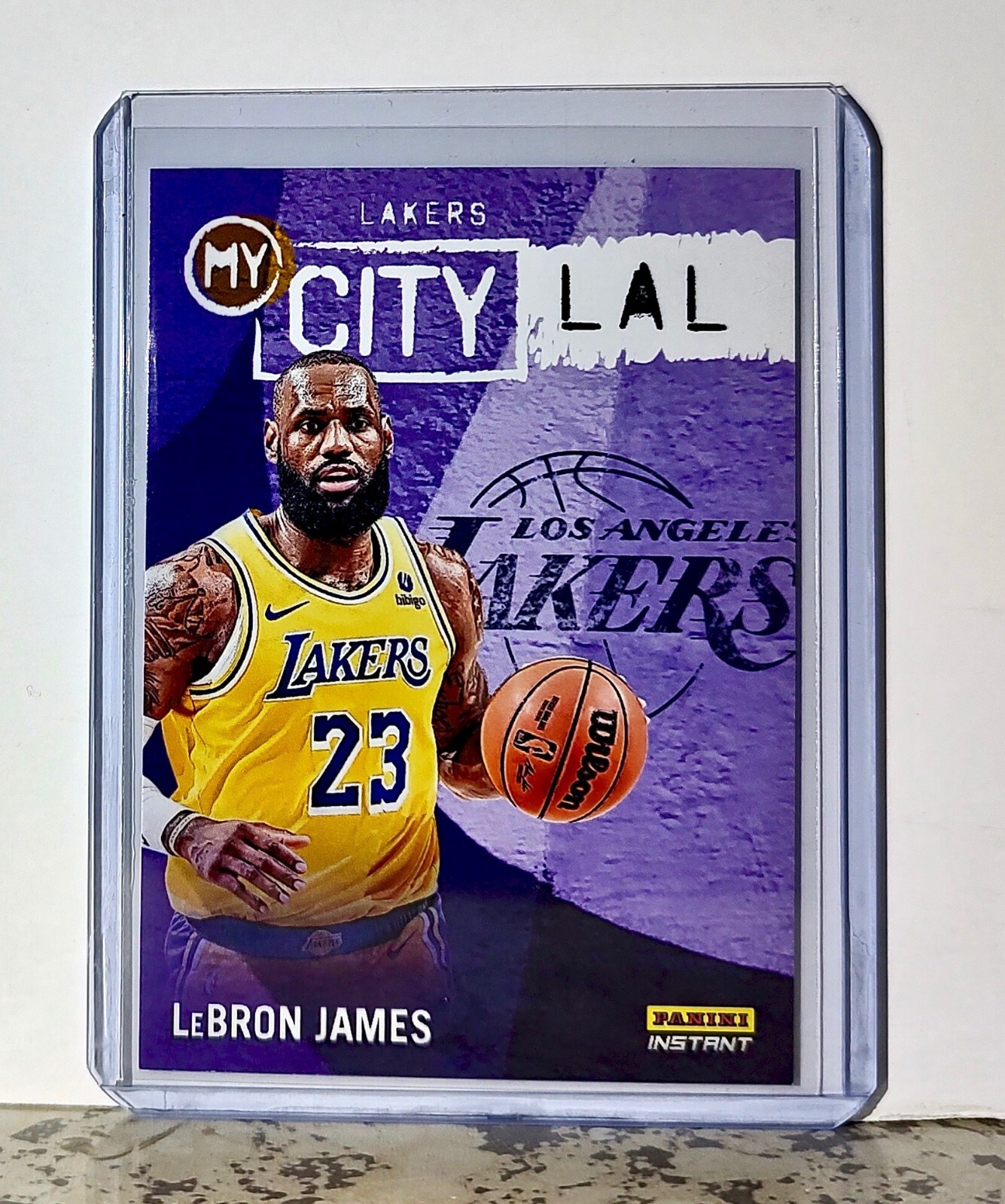 LeBron James 2023-24 Panini NBA #4 MyCity Basketball Card LA