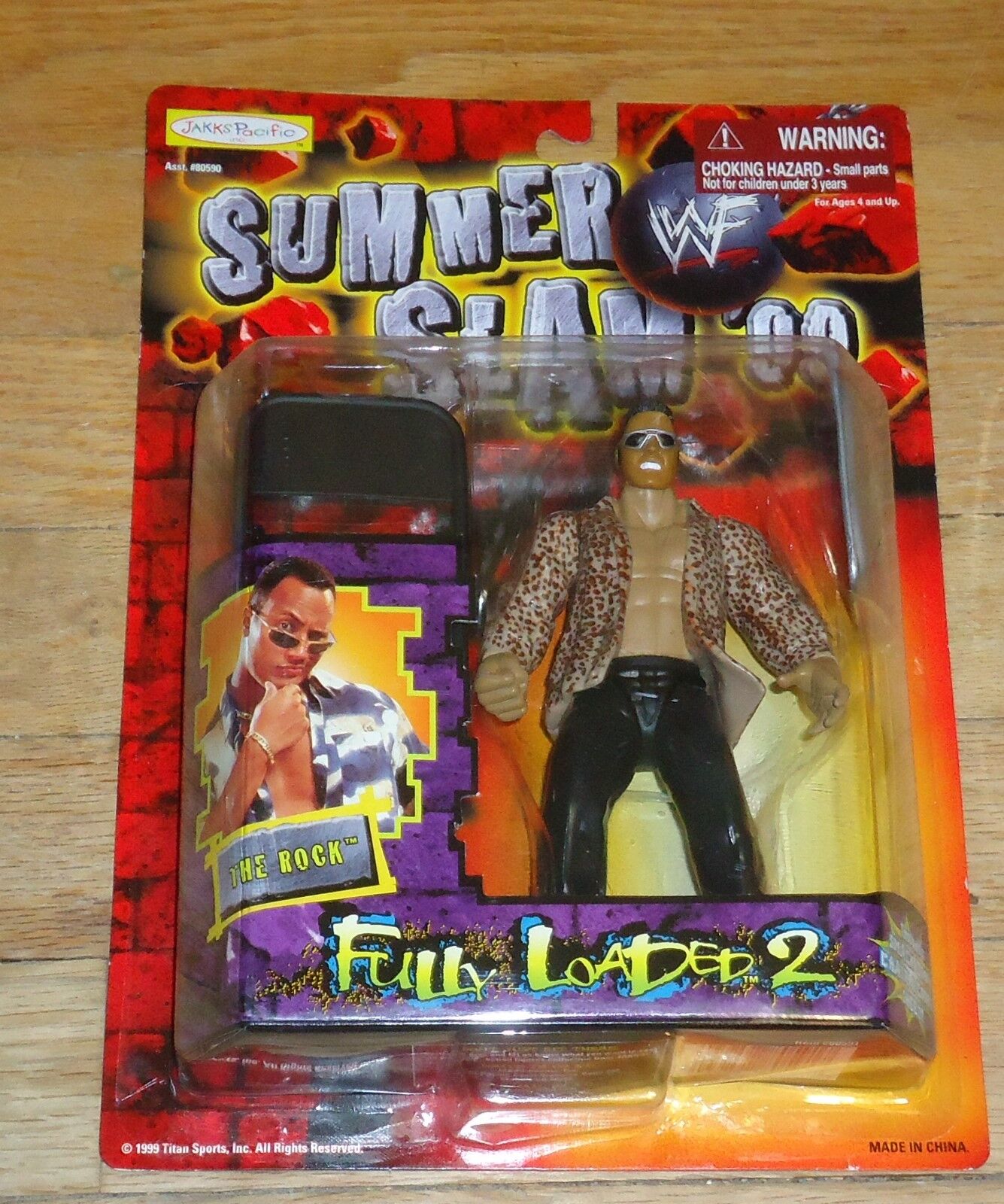 大切な人へのギフト探し Rock The Jakks WWE WWF 1999 Dwayne figure Wrestling Johnson スポーツ