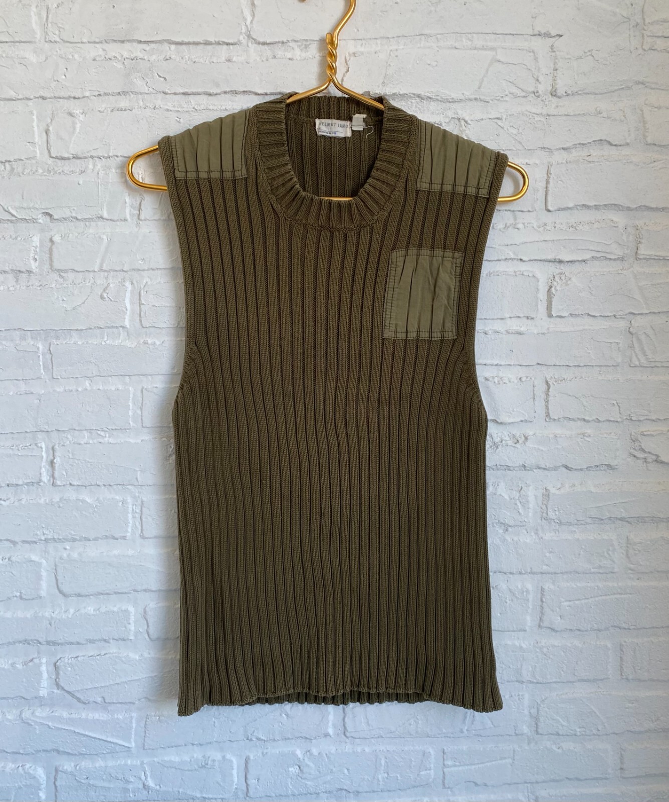 トップス helmut lang mesh knit archive Helmut Lang 1998 Cotton-blend Mesh Slim T-Shirt – ENDYMA
