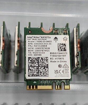 Intel Killer AX210 6E AX1675x 1675 for Acer predator Helios 300 with BT