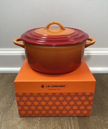 LE CREUSET 16cm オレンジ【新品未使用】 シグニチャー ココット・ロンド 16cm オレンジ (シルバーツマミ