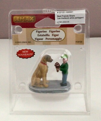 NEW Lemax Caddington Christmas Village Accessory BEST FRIENDS SHARE  #22122 2022