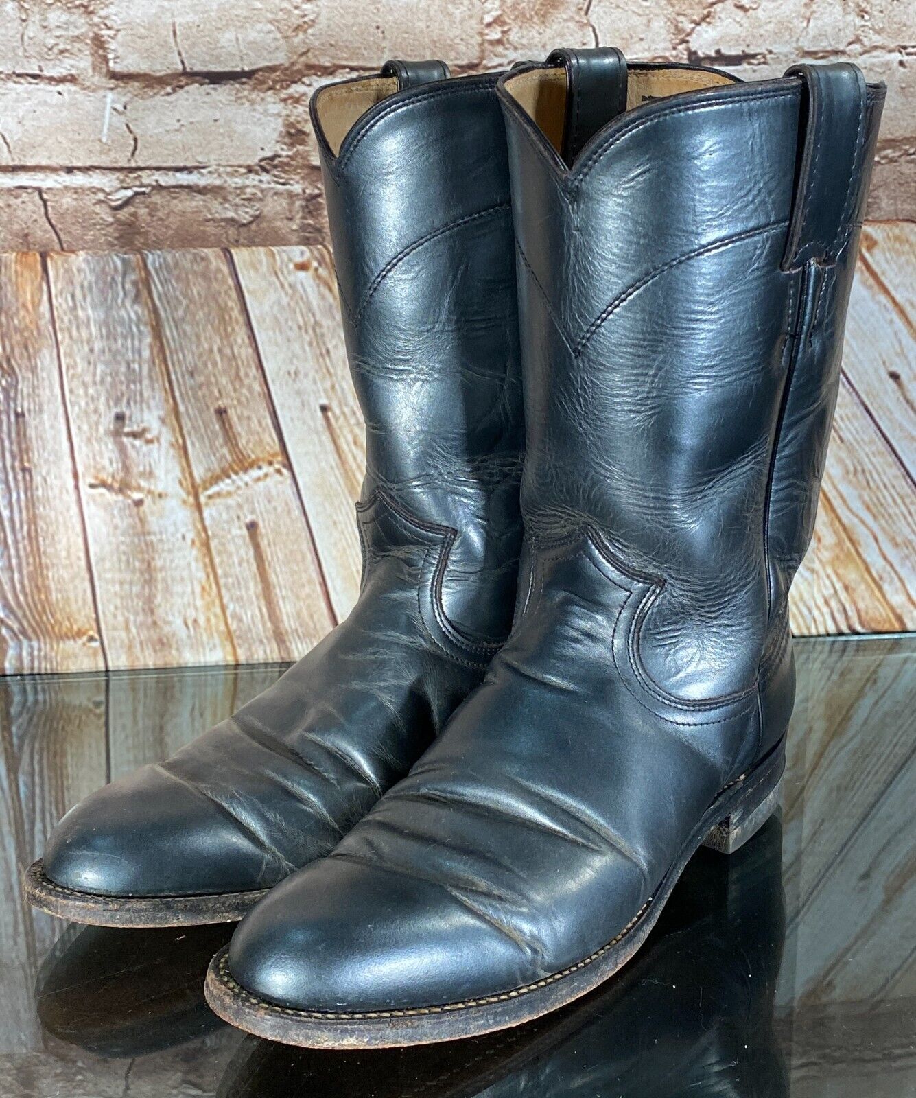 Justin roper boots black hotsell