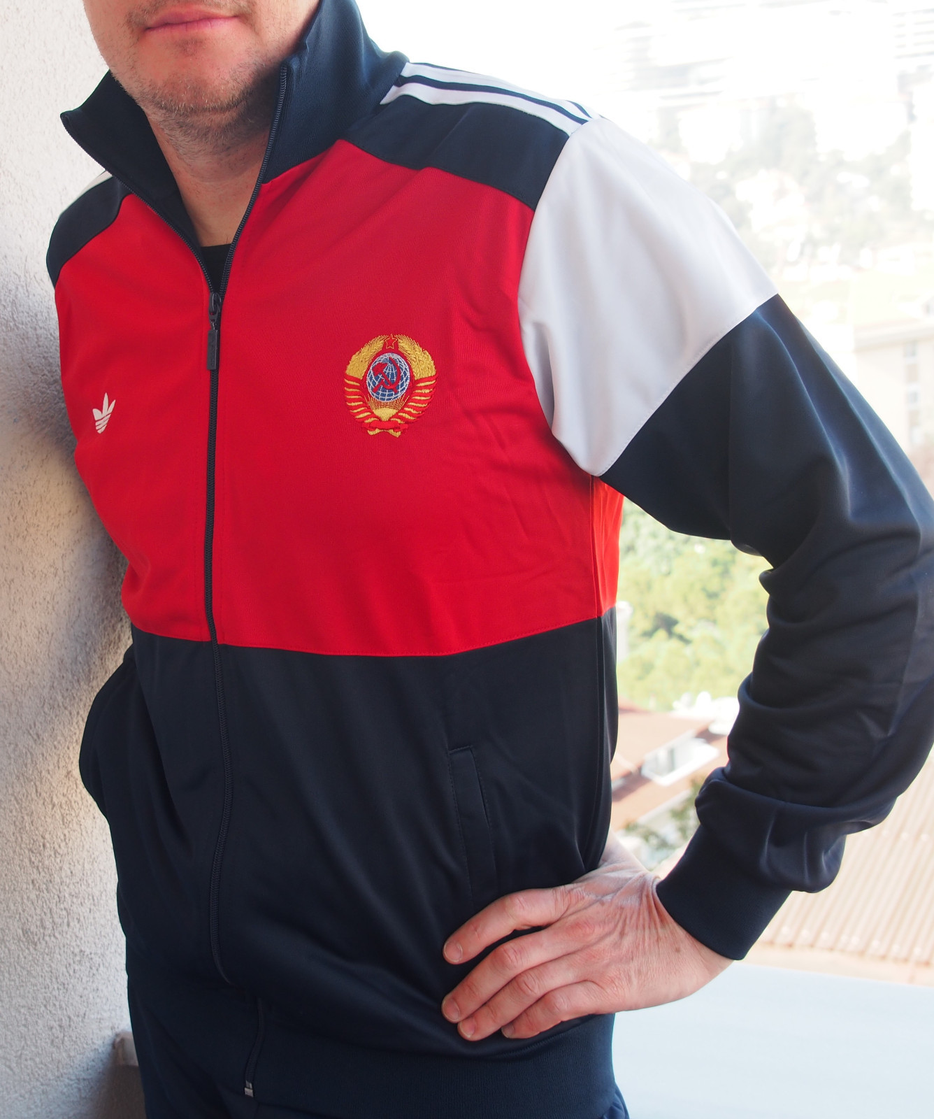 soviet union adidas tracksuit