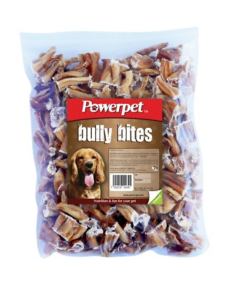 Powerpet Bully Bites - Natural Dog Chew - 1lb Pack - Odorless-BRC Certified