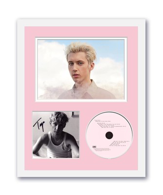 Troye Sivan Autographed Signed 11x14 Framed CD Photo Something To Give ACOA