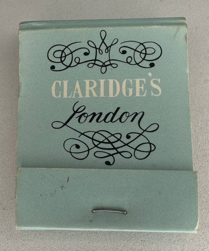 VINTAGE MATCHBOOK - Claridges London - Unstruck - Full