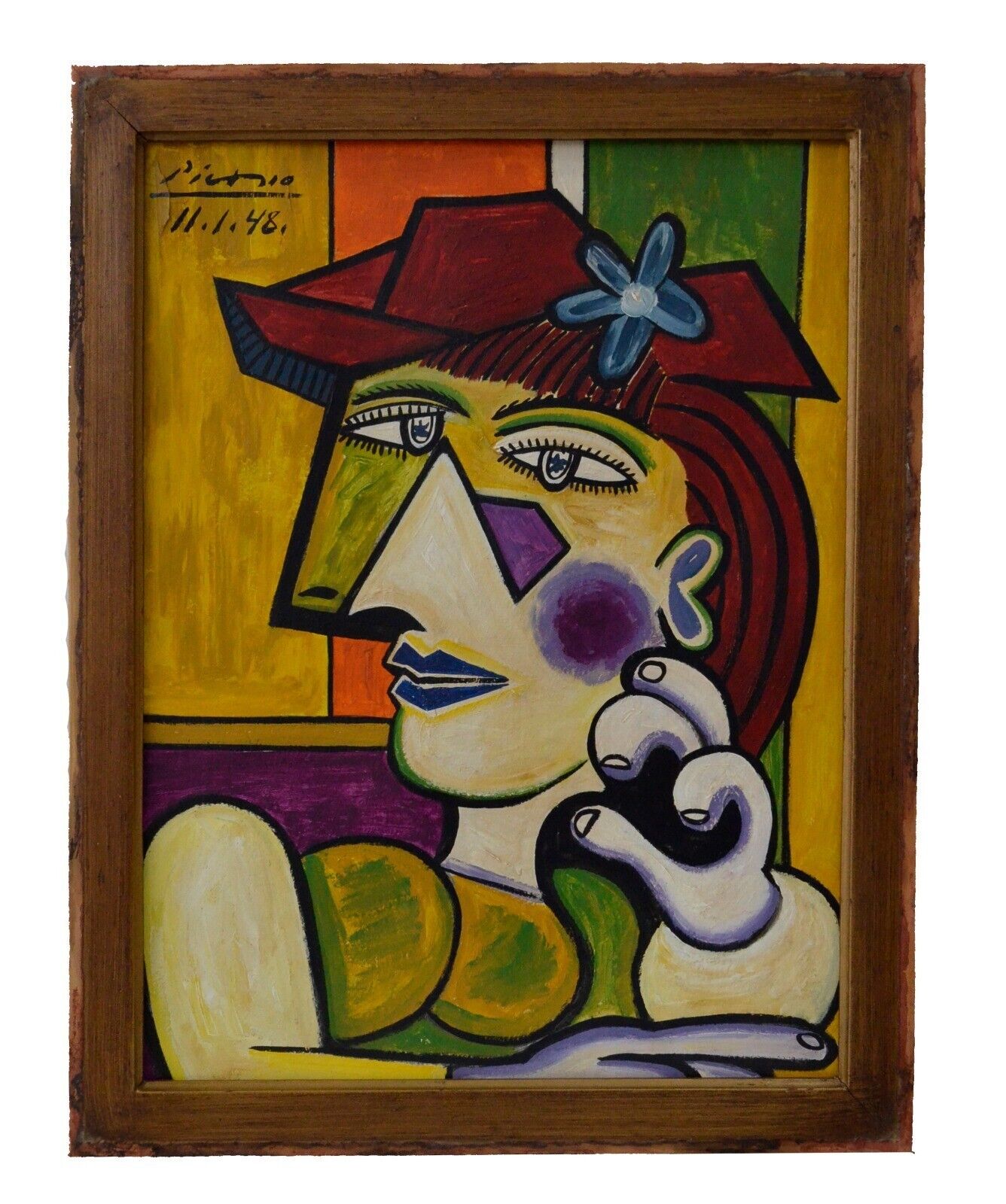 売れ筋・人気アイテム 商品 Media Mixed Painting Original Picasso Pablo On eBay | Cardboard アート+エンタメ