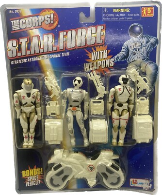 S.T.A.R Force The Corps Astronaut Response Team w/ Bonus Vehicle Lanard Sealed