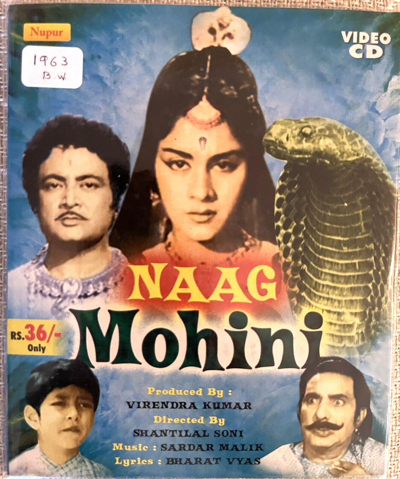 【年中無休】 Naag Mohini 1963 VCD B W Bollywood Hindi Movie Mahipal その他